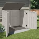 Suncast 34 Cu Ft Horizontal Outdoor Storage Shed, Vanilla - Shedcove