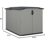 Suncast Glidetop Horizontal Outdoor Storage Shed, 57.5x79.75x52 in - Shedcove