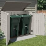 Suncast 34 Cu Ft Horizontal Outdoor Storage Shed, Vanilla - Shedcove