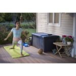 Keter Borneo 110 Gallon Resin Deck Box, Grey - Shedcove