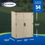 Suncast 54 Cu Ft Vertical Resin Storage Shed - Shedcove