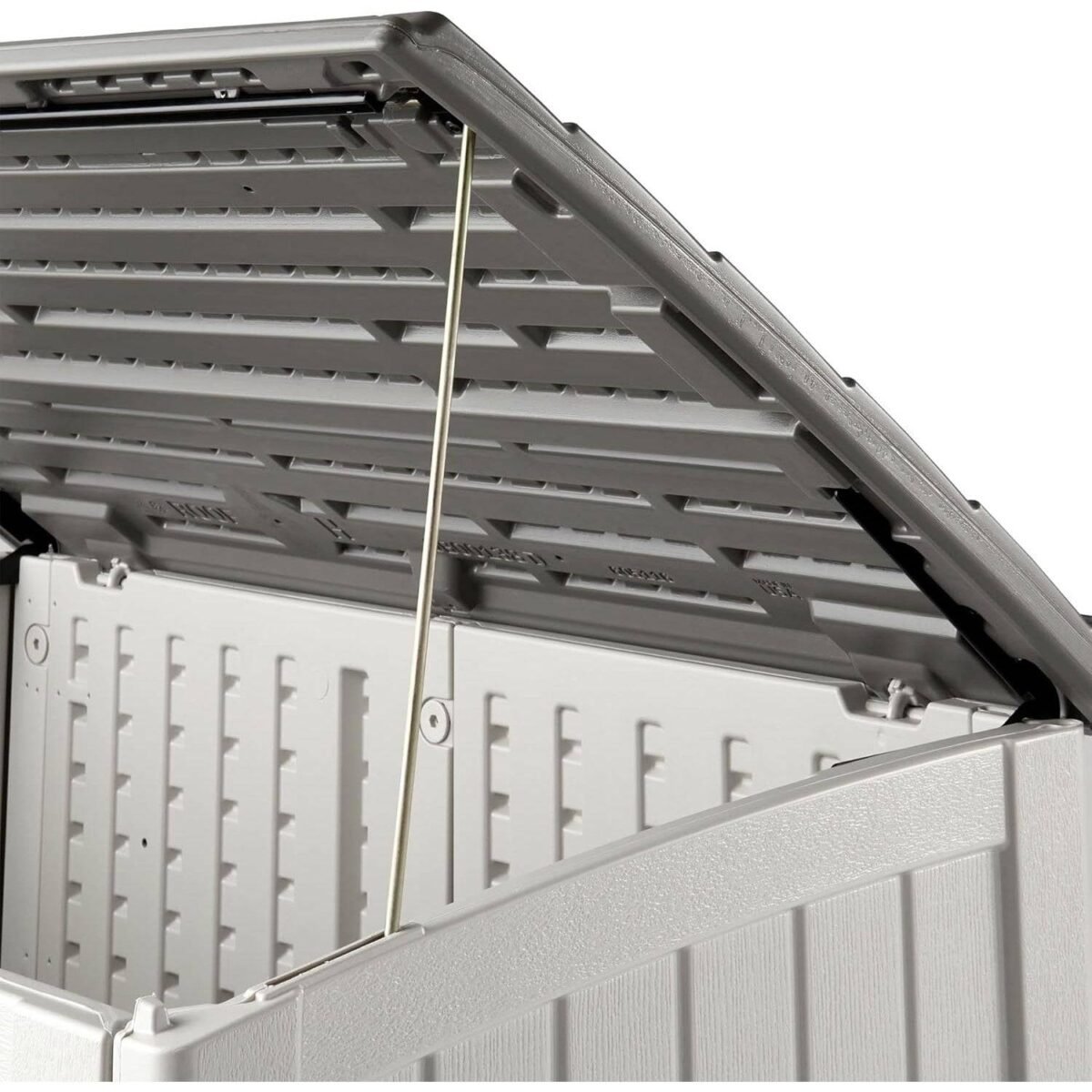 Suncast 34 Cu Ft Horizontal Outdoor Storage Shed, Vanilla - Shedcove