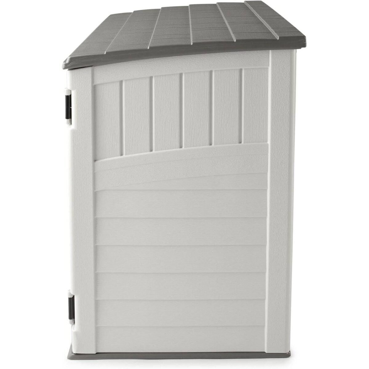 Suncast 34 Cu Ft Horizontal Outdoor Storage Shed, Vanilla - Shedcove