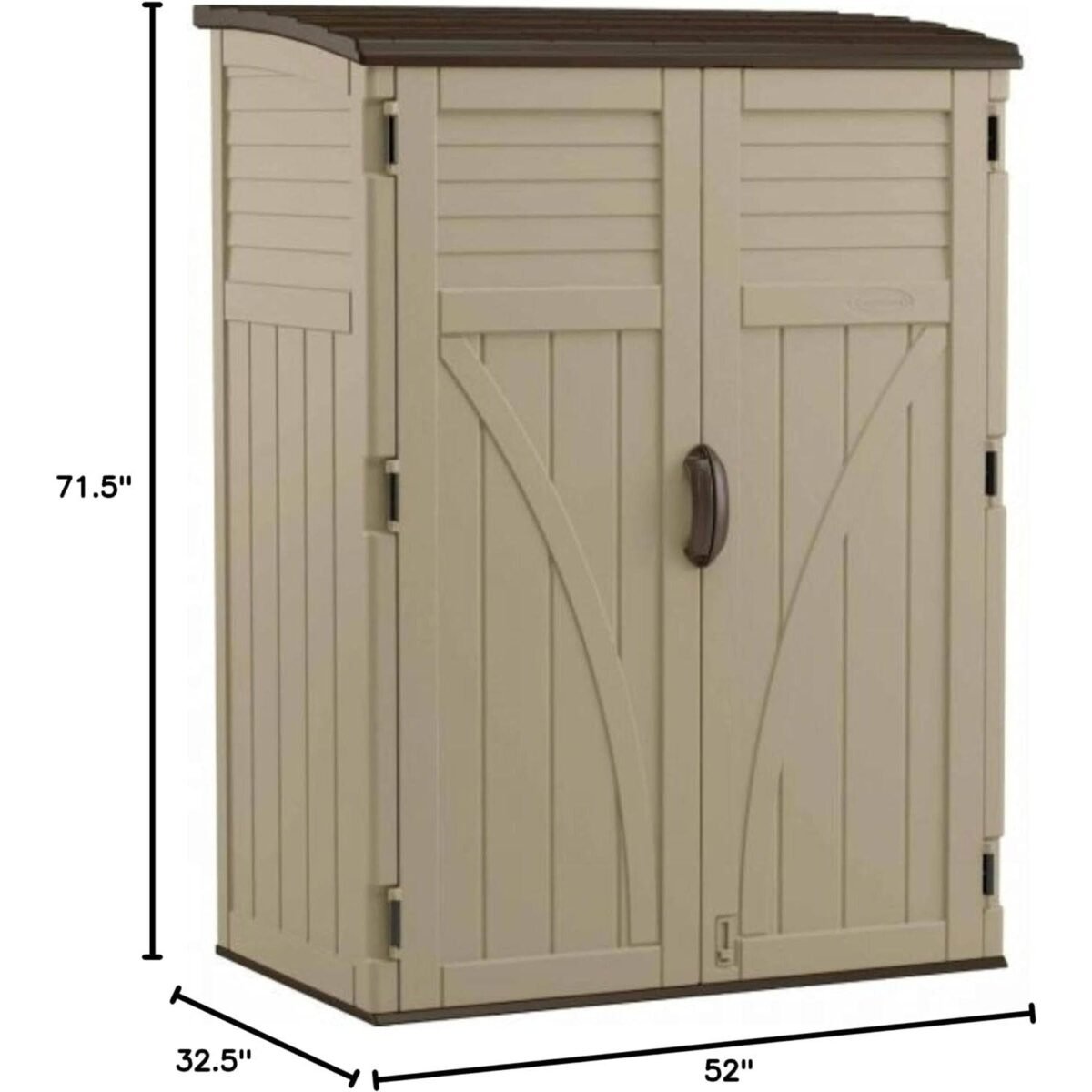 Suncast 54 Cu Ft Vertical Resin Storage Shed - Shedcove
