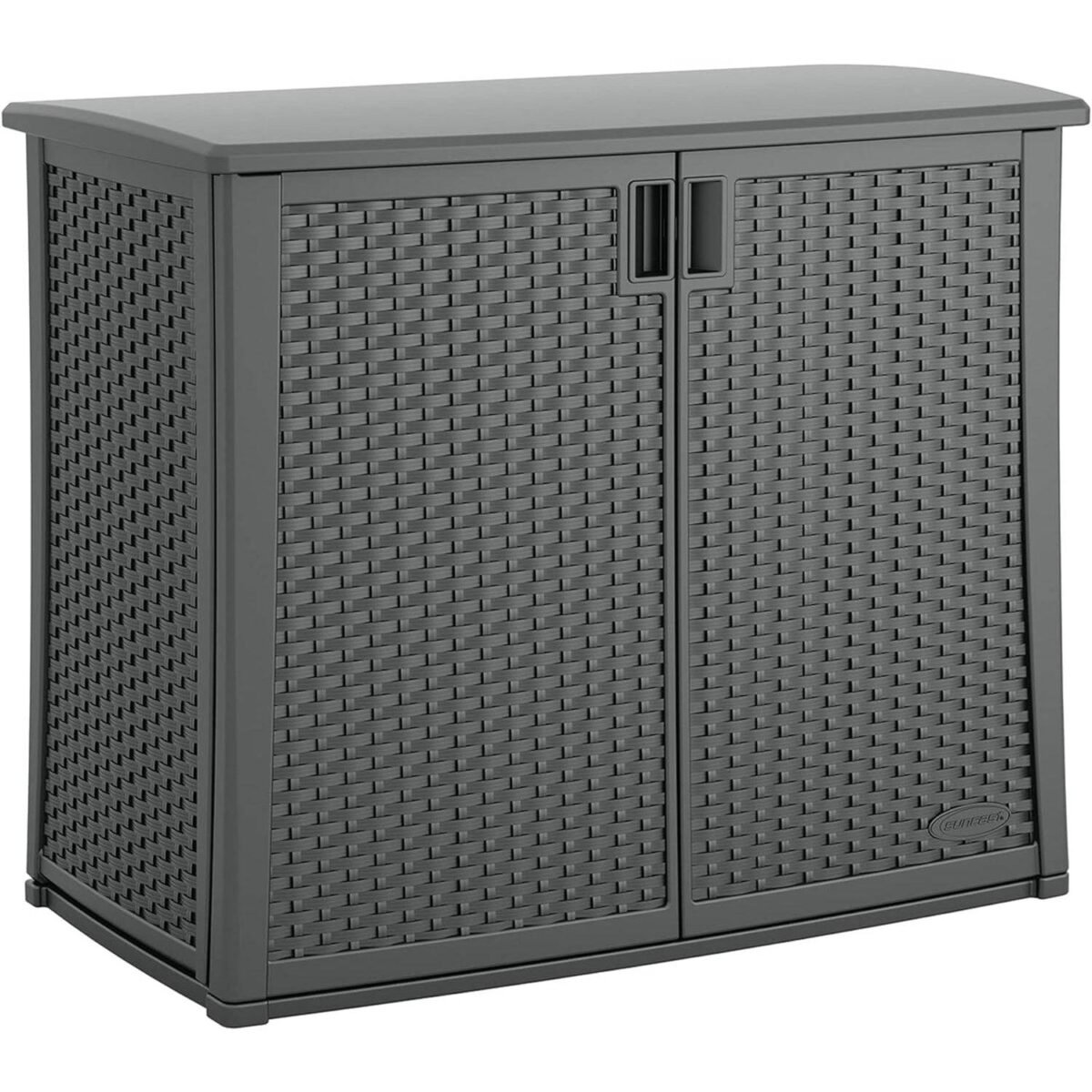 Suncast 42x23x35.5 in Outdoor Storage Cabinet, Cool Gray - Shedcove