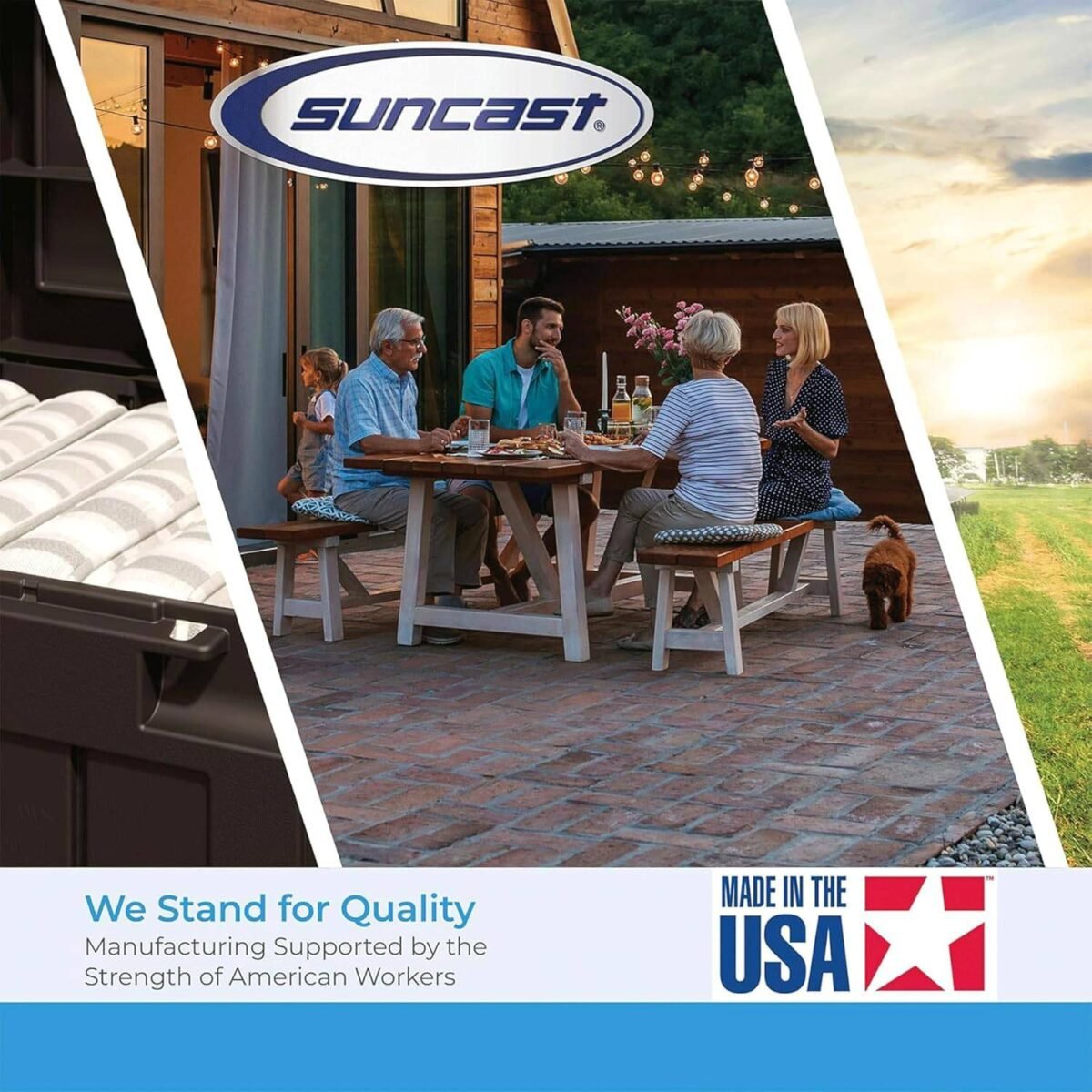 Suncast Glidetop Horizontal Outdoor Storage Shed, 57.5x79.75x52 in - Shedcove