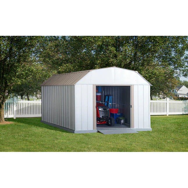 Arrow 10 ft x 14 ft Lexington Galvanized Steel Storage Shed - Image 7
