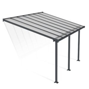 Palram OLYMPIA 3X4.25 GREY CLEAR PATIO COVER