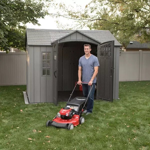 Lifetime 10ft x 8ft Rough Cut Outdoor Storage Shed - Image 4