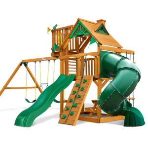 Mountaineer With Sky Loft Swing Set
