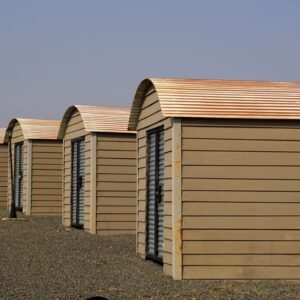 Modern Metal Storage Shed - Graphite